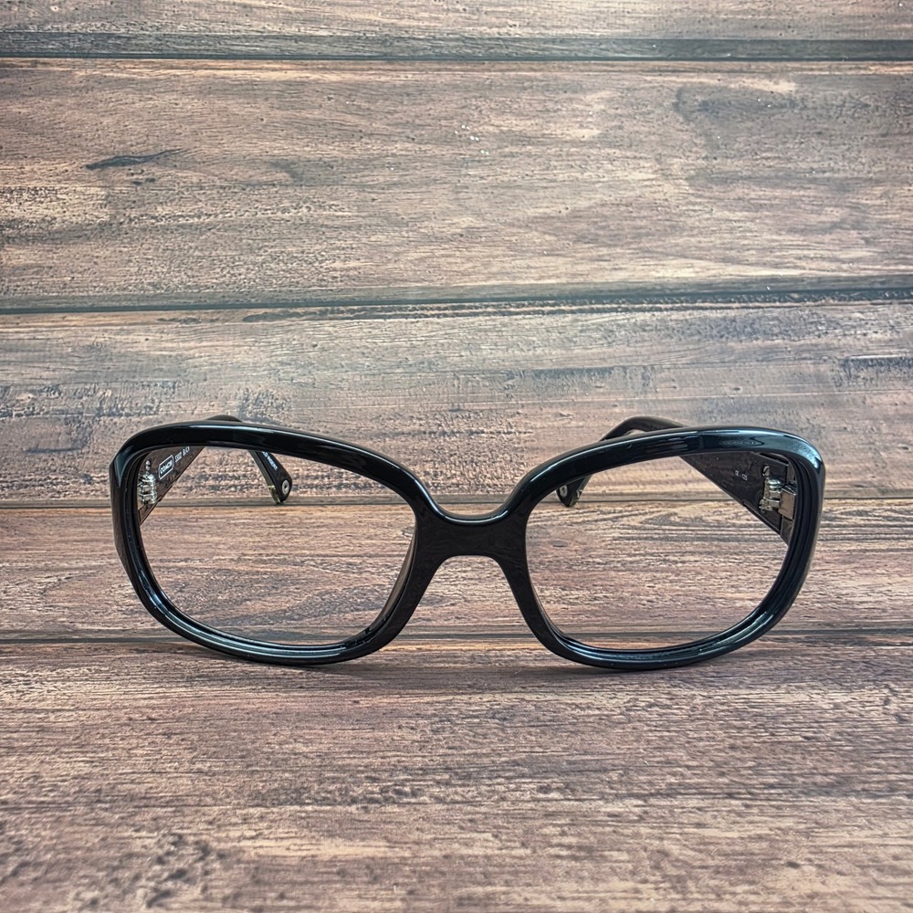 Coach S3002 Black Signature Monogram Oversized Eyeglasses Frames Only 56-16-125